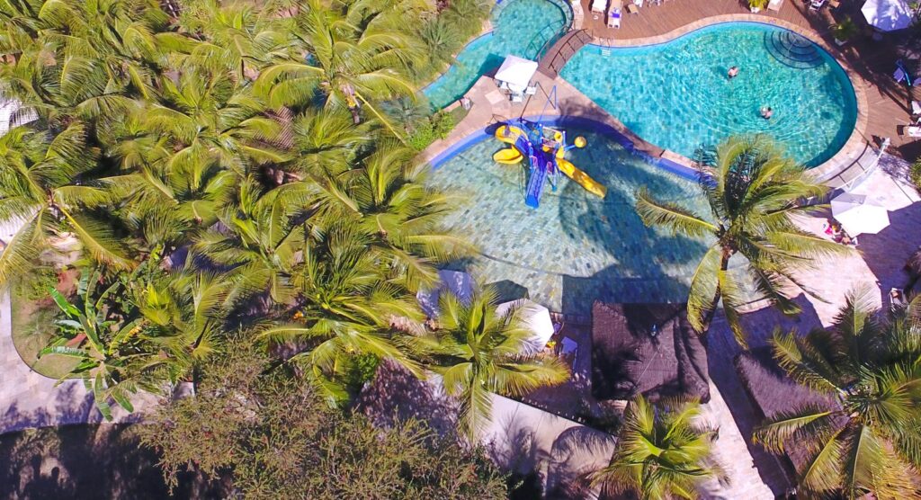 Piscinas do Thermas Park Resort em Olímpia